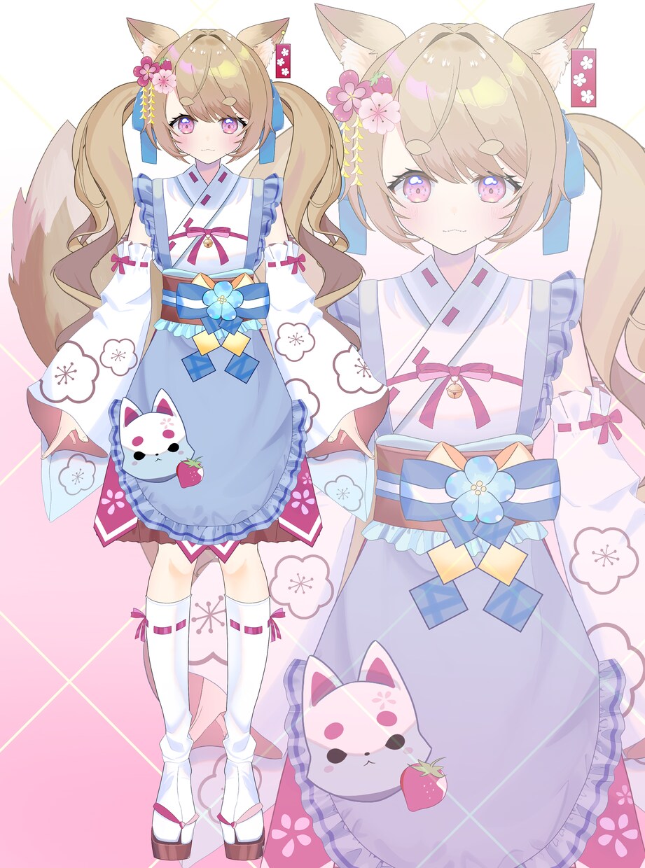 Vtuberパーツ分けイラスト＋三面図を作成します 理想のお姿を、一緒にお作りします！ イメージ4