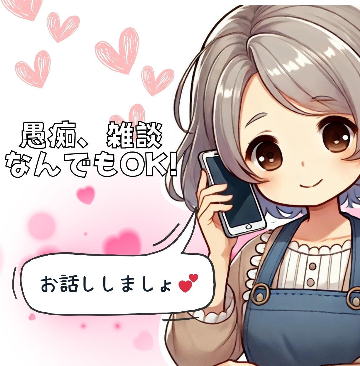 どんな話も愚痴も聞いてあなたを癒します 話し相手でも愚痴聞でもなんでも大丈夫です！ イメージ1