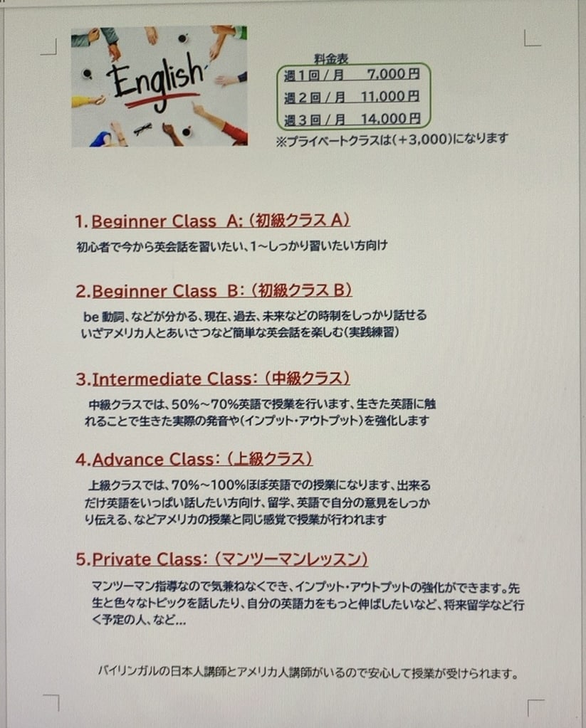 オンライン英会話、英語でお話ししましょうます ESL English School イメージ4