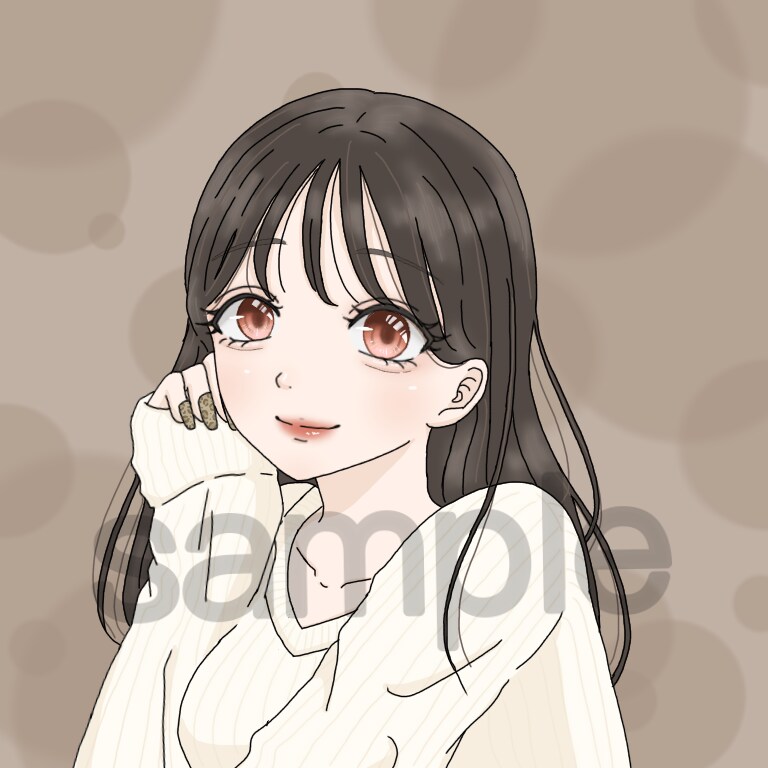 女性or女の子のイラストを描きます アイコンや動画、配信などに！*.+ﾟ イメージ1