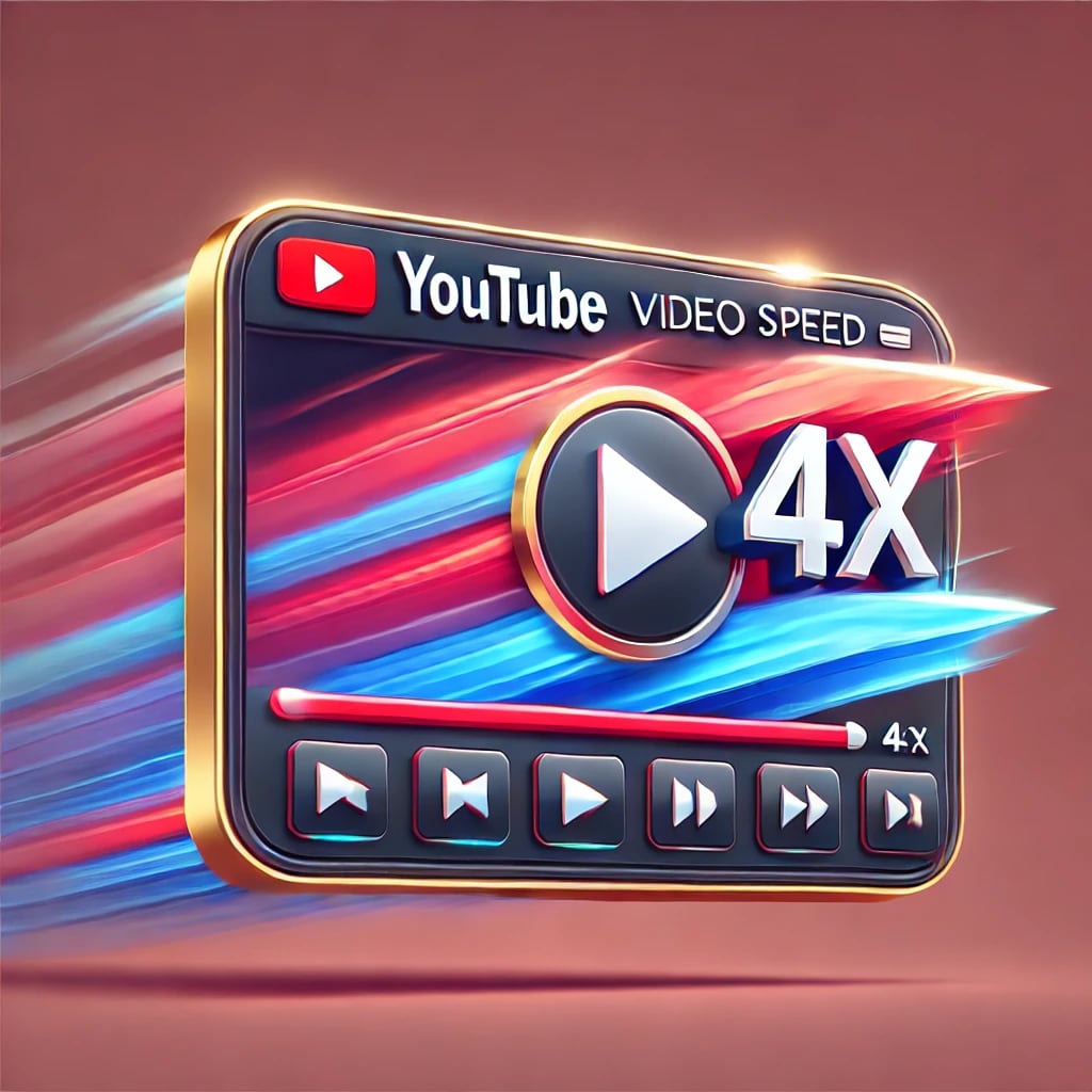 YouTubeの動画を4倍速で見えます 4倍速の拡張機能を作りました。 イメージ1