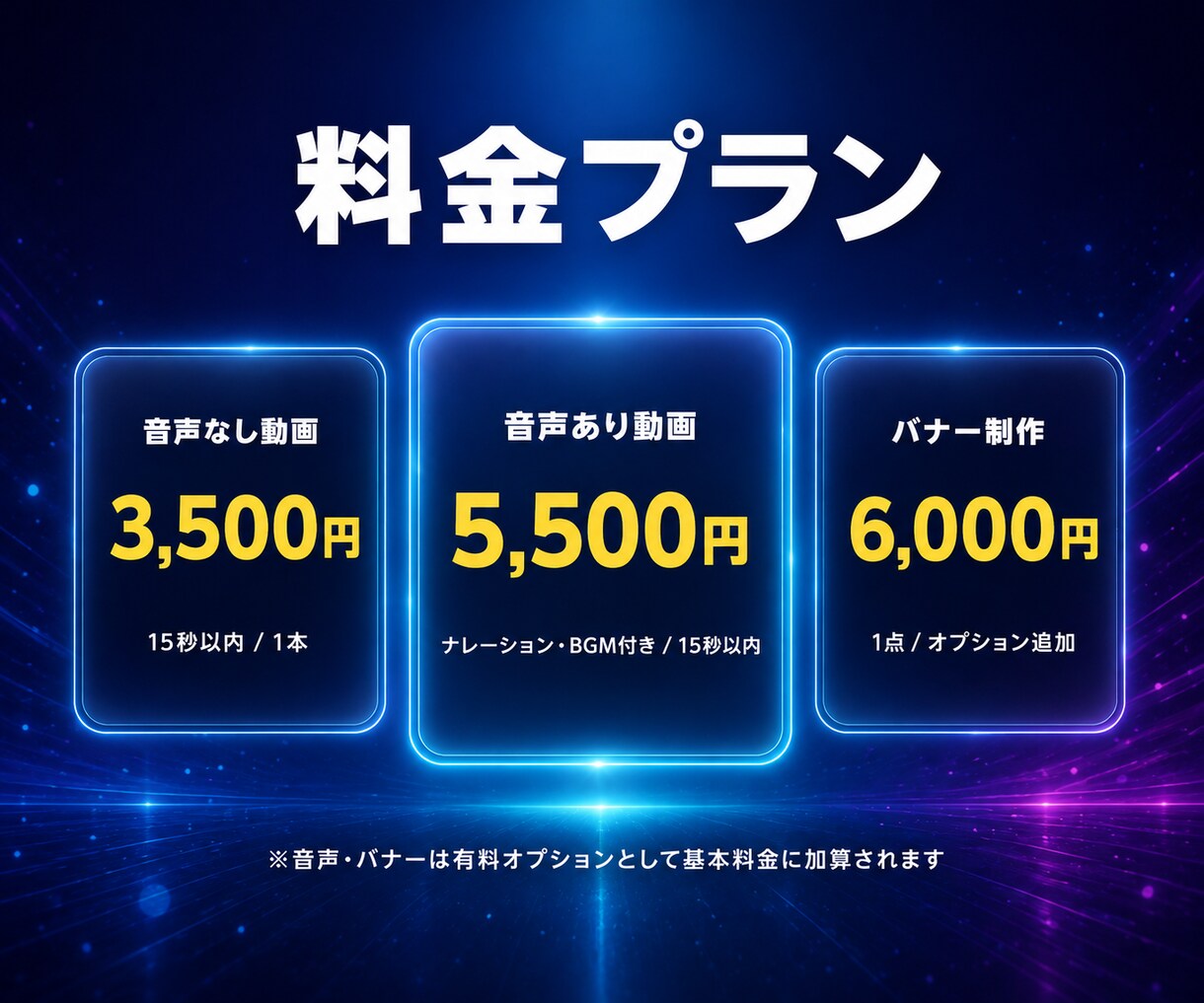 音声付きAI動画を高品質・スピード納品します 音声あり・なし選択可。バナー制作もまとめて対応 イメージ2