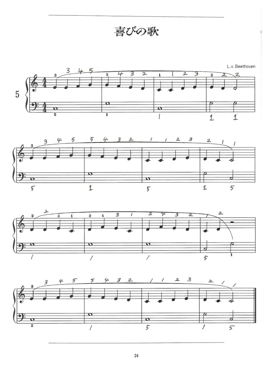 なるべく早く指番号や音名を書きます 〜音大出身の現役講師が効率よく上達する楽譜にします〜 イメージ4
