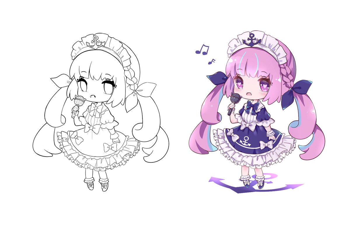 イラスト制作、Pv制作します 絵柄がかわいい系です。ちびキャラとくい～ イメージ3