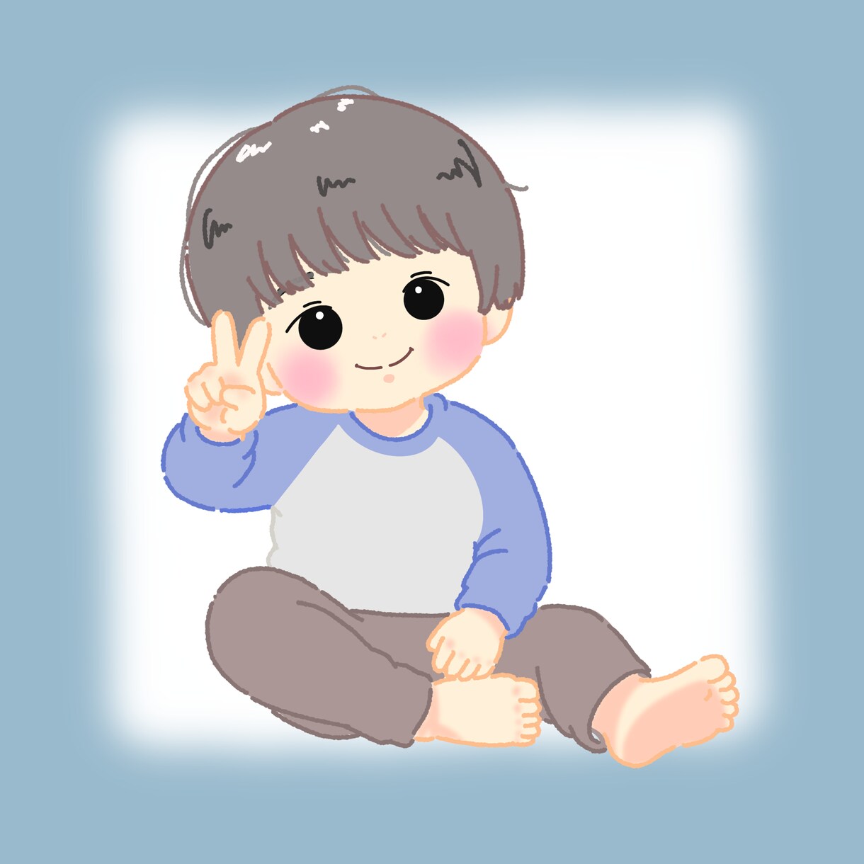 写真から♡ゆるかわ我が子イラストお描きします 成長の『今』をかわいく残そう♪ イメージ7