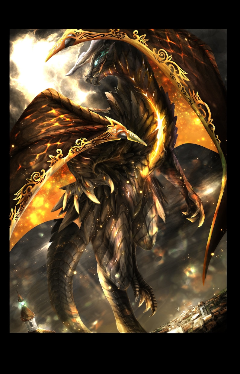 オリジナルでのドラゴンイラスト制作承ります あなたのオリジナルドラゴンをかっこいい絵にしてみませんか？ イメージ3