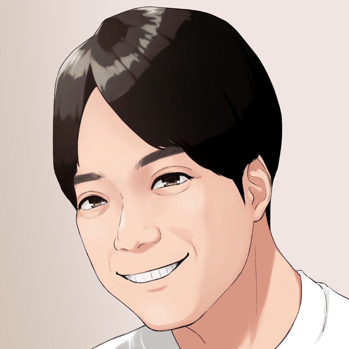 デフォルメしすぎないアニメ調似顔絵アイコン描きます どのSNSでも使いやすいデフォルメ具合 イメージ4