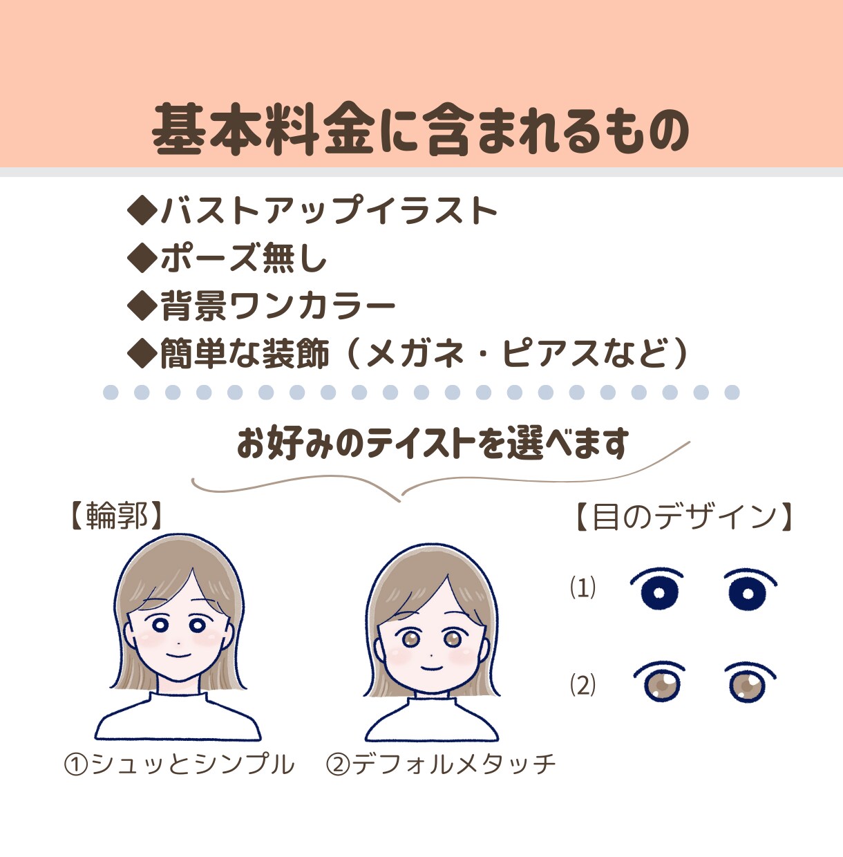 自分らしさ伝わる！ふんわりかわいいアイコン描きます シンプルからゆるふわまで♩SNSやブログに使えて好感度UP！ イメージ2