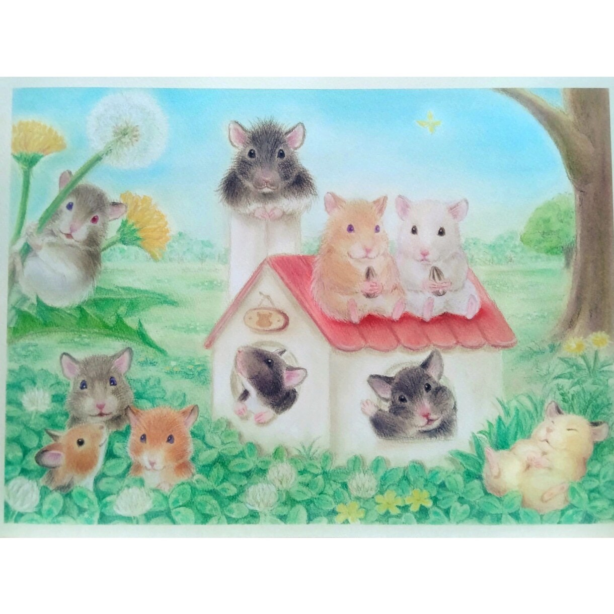 ほっこり暖かいうちの子似顔絵　パステルで描きます 写真には残らない、そのコらしさを一枚の作品に イメージ5