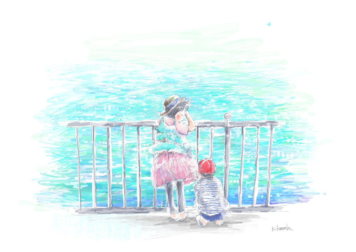 やんわりタッチのイラストデータ制作します 似顔絵、お花など、水彩画タッチでお描きします。 イメージ6