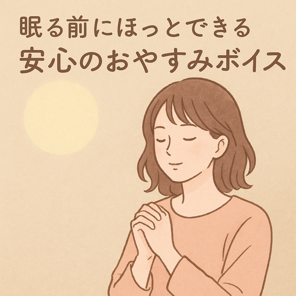 眠る前のほっ〜やさしい声のおやすみボイス届けます 一日の終わりに波長を整え、明日への快適な睡眠を イメージ1