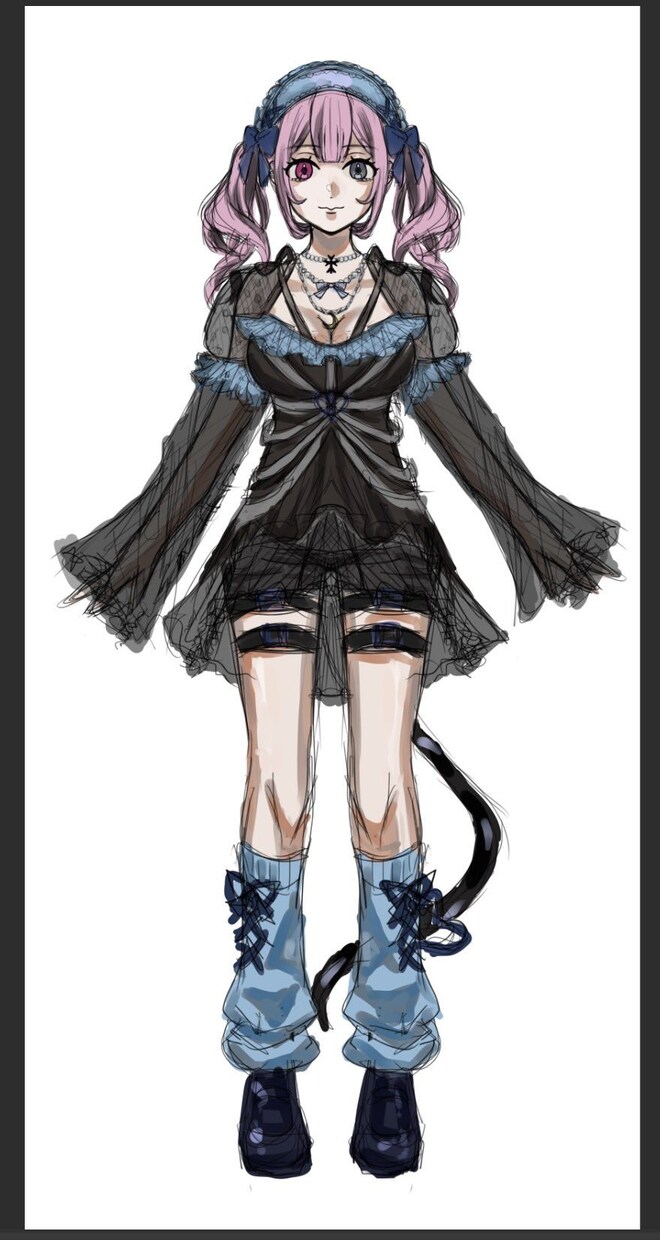 SNS・配信用イラストを制作します ゴシック・かっこかわいいキャラクターが得意です！ イメージ4