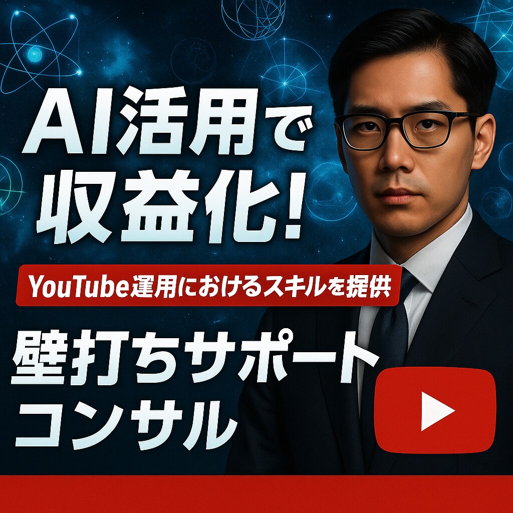 YouTubeを爆速で伸ばす秘策を伝授します AI活用・顔出し不要！3ヶ月で収益15万達成。ノウハウ全公開 イメージ1