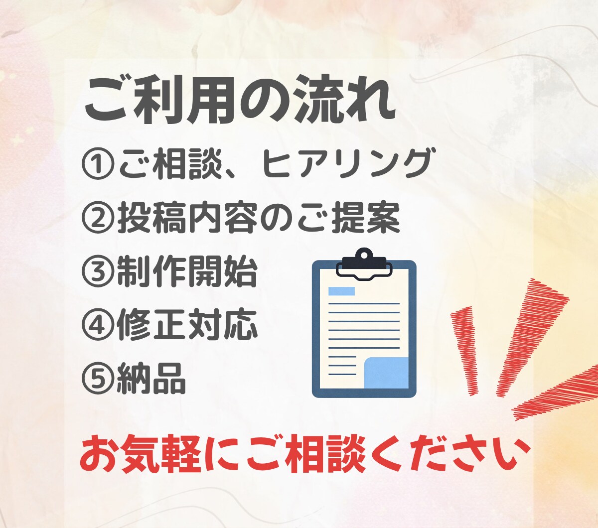 忙しい看護師さんへフィード画像作成します 看護師視点で寄り添いながら、バズる投稿を作成します！ イメージ4