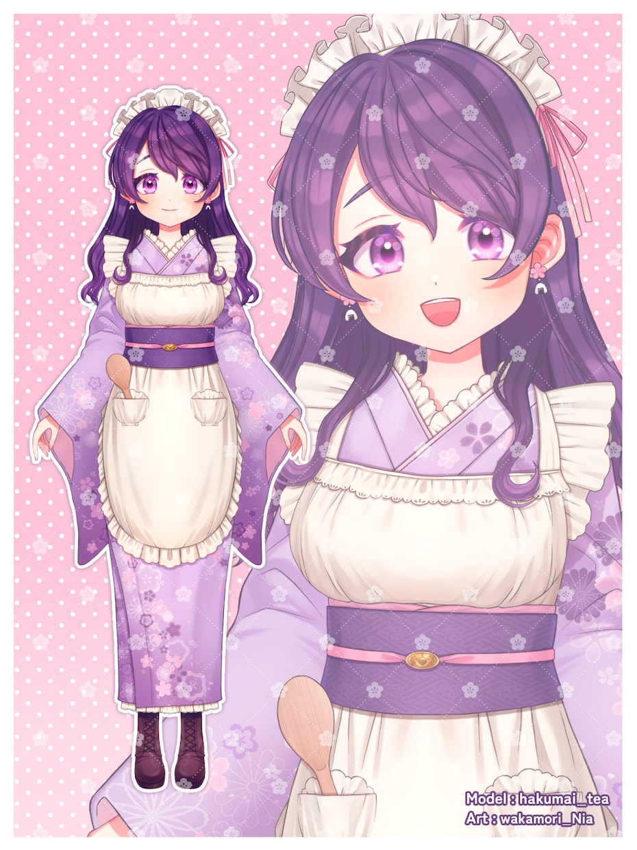 Vtuberさん向けのかわいい2Dモデル制作します モデリング、イラスト、パーツ分けのみの制作も対応可能です♪ イメージ8