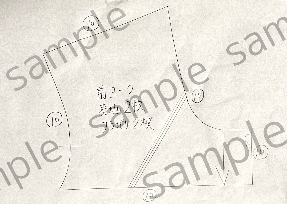あなたの欲しい服をパターン・型紙作成します オリジナルのデザインを形にしちゃいます イメージ3