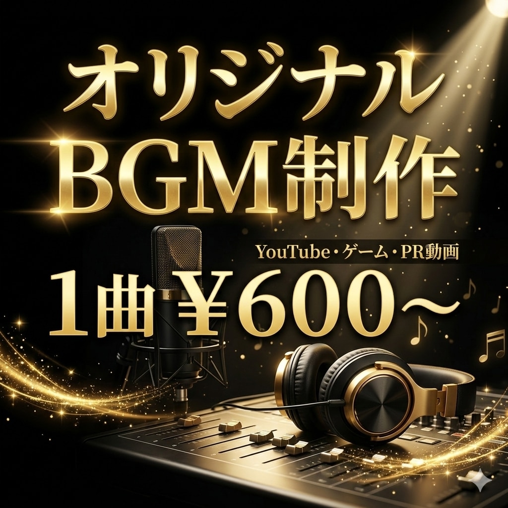 動画、ゲーム等に使えるオリジナルBGMを制作します あなたの作品を 映画クオリティに引き上げるBGMを制作します イメージ1