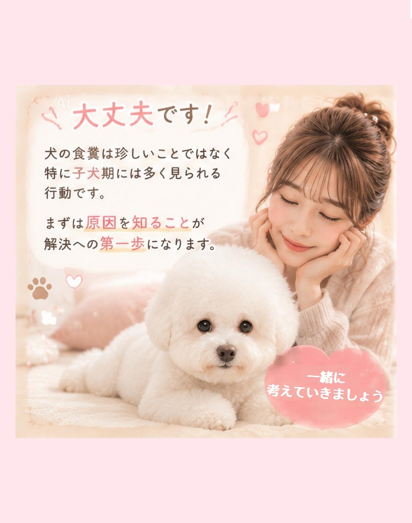 愛犬の食糞、一緒に原因考えます 愛犬の食糞のお悩み、優しくお聞きします イメージ3