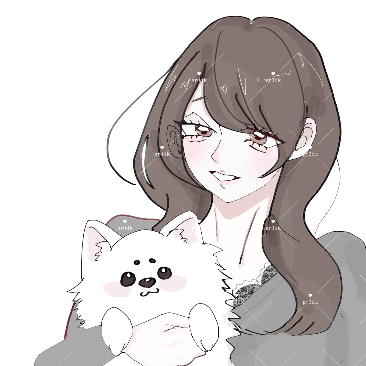 簡易のご依頼募集いたします ホビ垢のような淡いかわいい女の子を描くのが得意です。 イメージ1