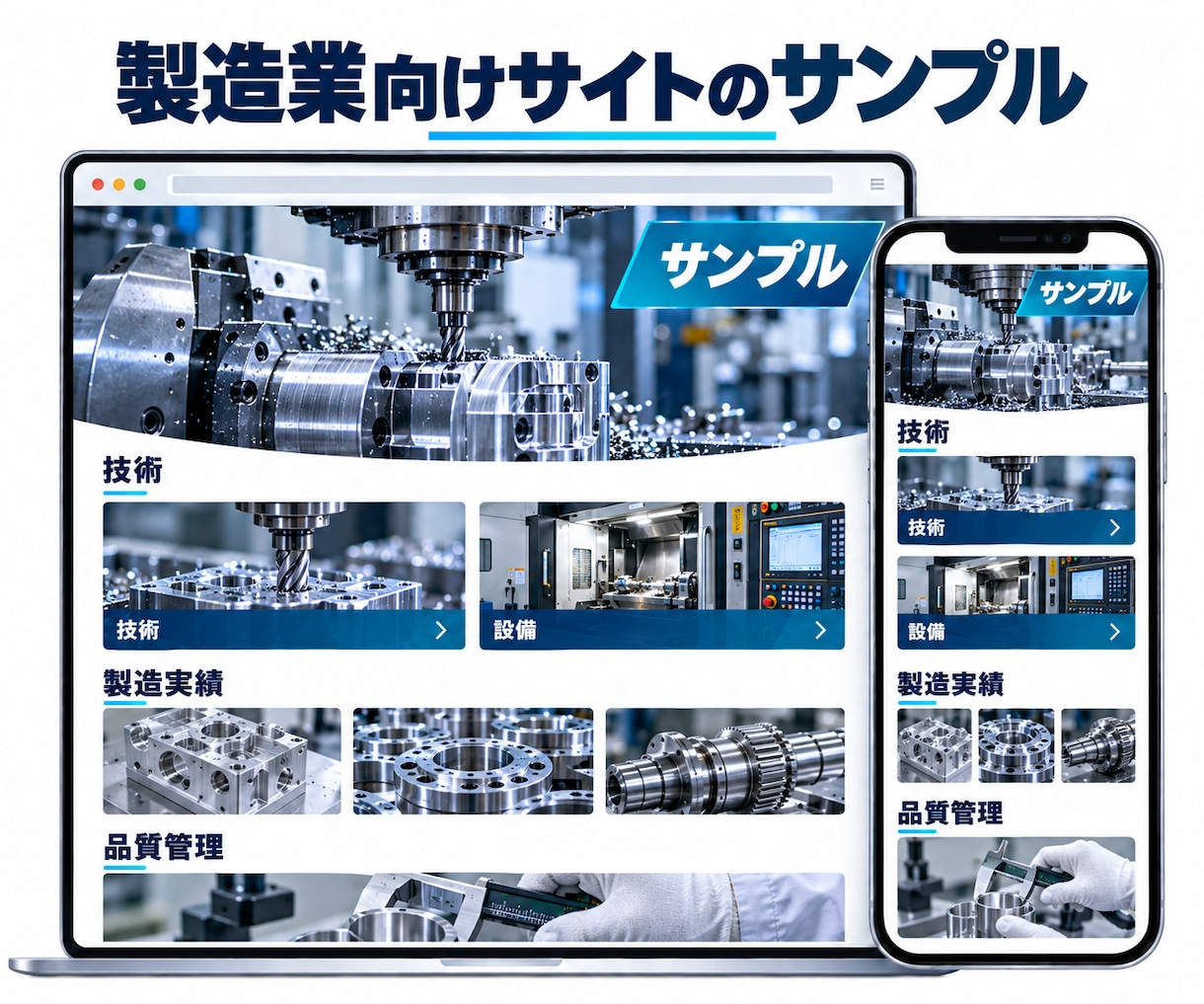 建設・製造業専門の企業サイトを制作します 技術・実績・採用情報が伝わるホームページ イメージ5