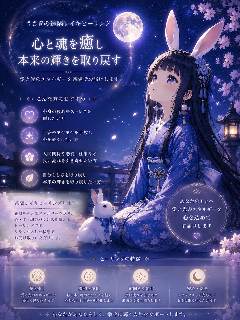 ご相談20分&ヒーリング10分お試しで行います まずはお話を聴き、個別のヒーリング内容を提供いたします イメージ2
