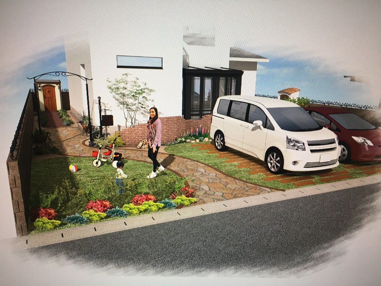 家周り、お庭をデザインし3Dパースを作成します ご購入前にまずはご相談ください。ご相談のみもお請けします。 イメージ4