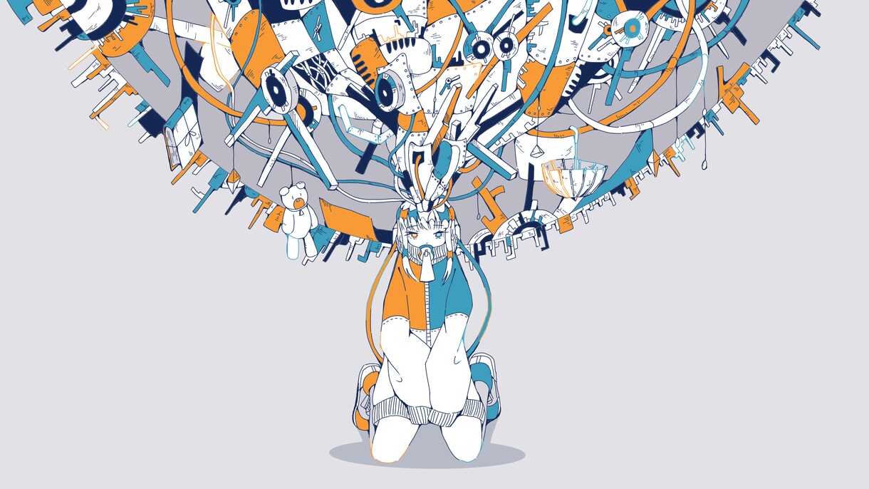 MV用1枚絵イラスト制作します ・ボカロPなど音楽活動においてMV用の1枚絵が必要な方へ イメージ8