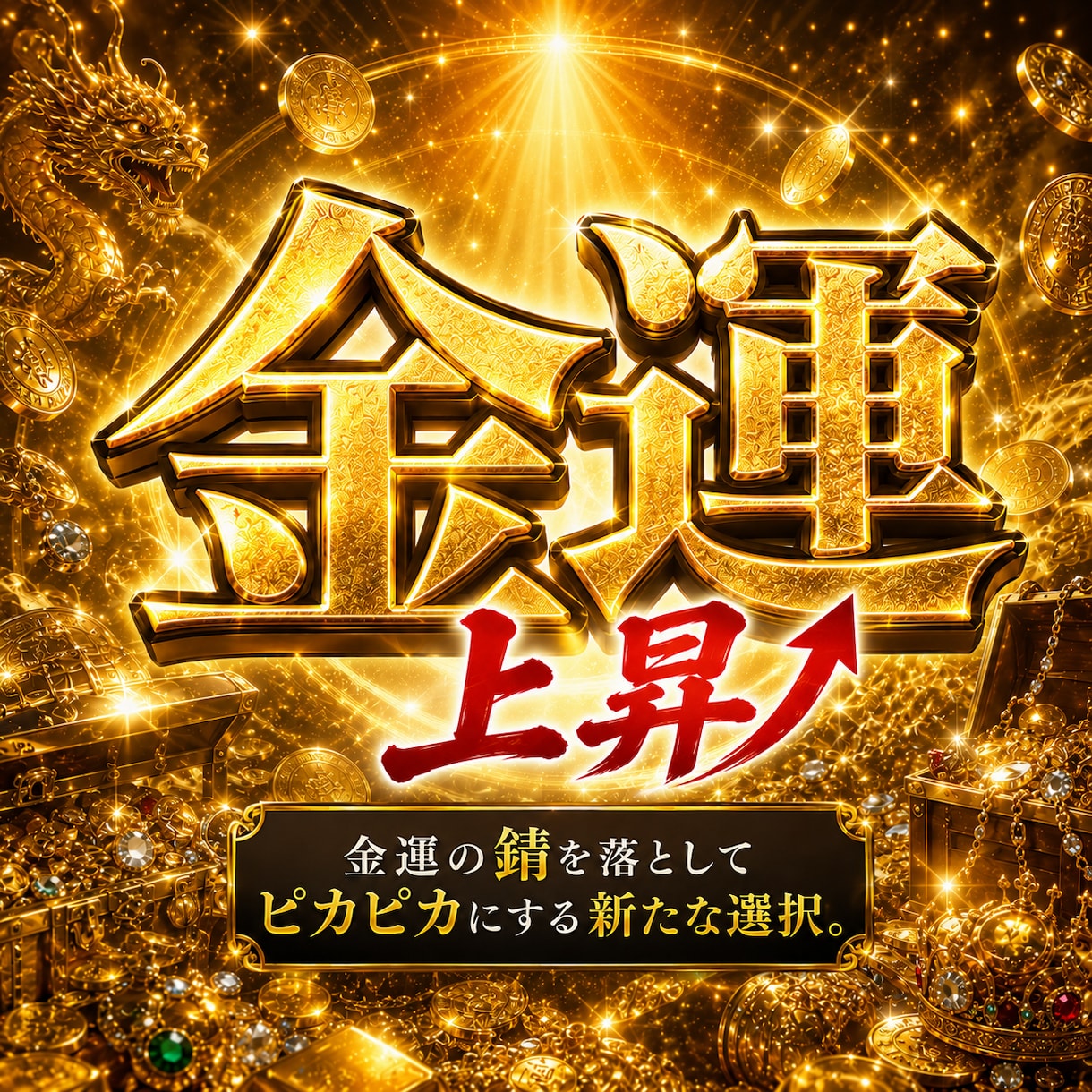 金運をピカピカになるまで磨き上げます 宝くじ運強化│金運UP│昇進運│ギャンブル運UPに役立ちます イメージ1