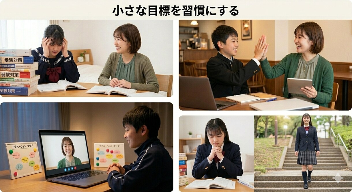 中学生向け学習&進路伴走コーチングします 元中学校教員&現役プロコーチが7日間学習と進路サポート イメージ3