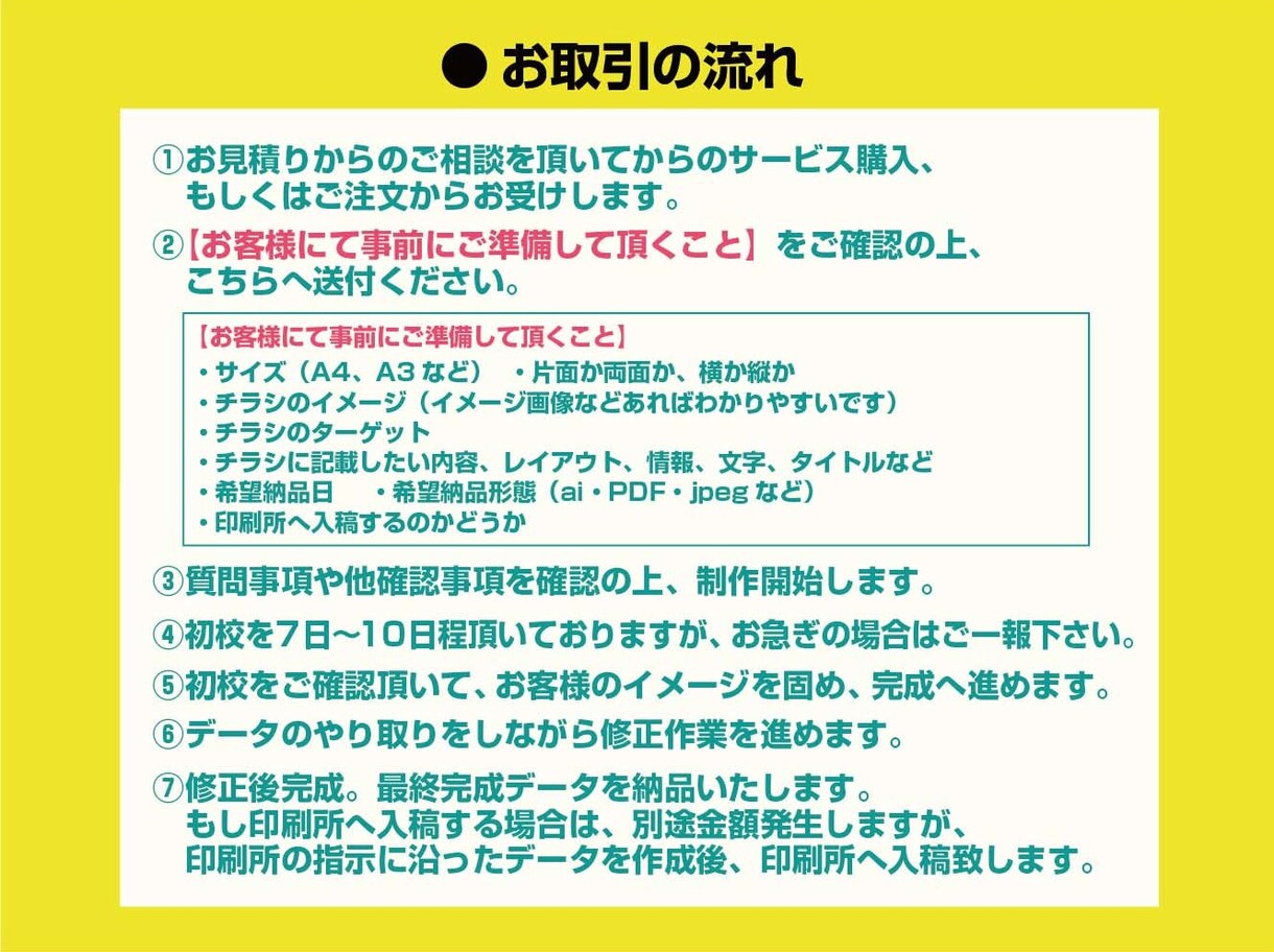 想いを形に。チラシ作成します 伝えたい想いが正しく伝わるデザインを イメージ3