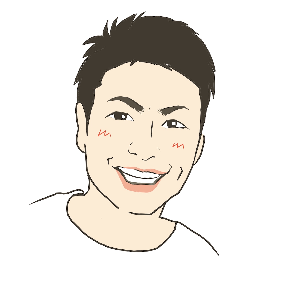 名刺や資料に載せやすいシンプルな似顔絵を描きます 写真は載せたくないけど、顔を覚えて欲しい方に似顔絵がお勧め！ イメージ2