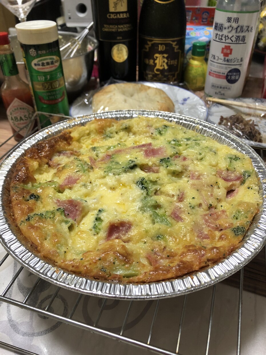 野菜たっぷりの美味しいキッシュの作り方を教えます 野菜不足の人のために英会話しながらサポートします イメージ1