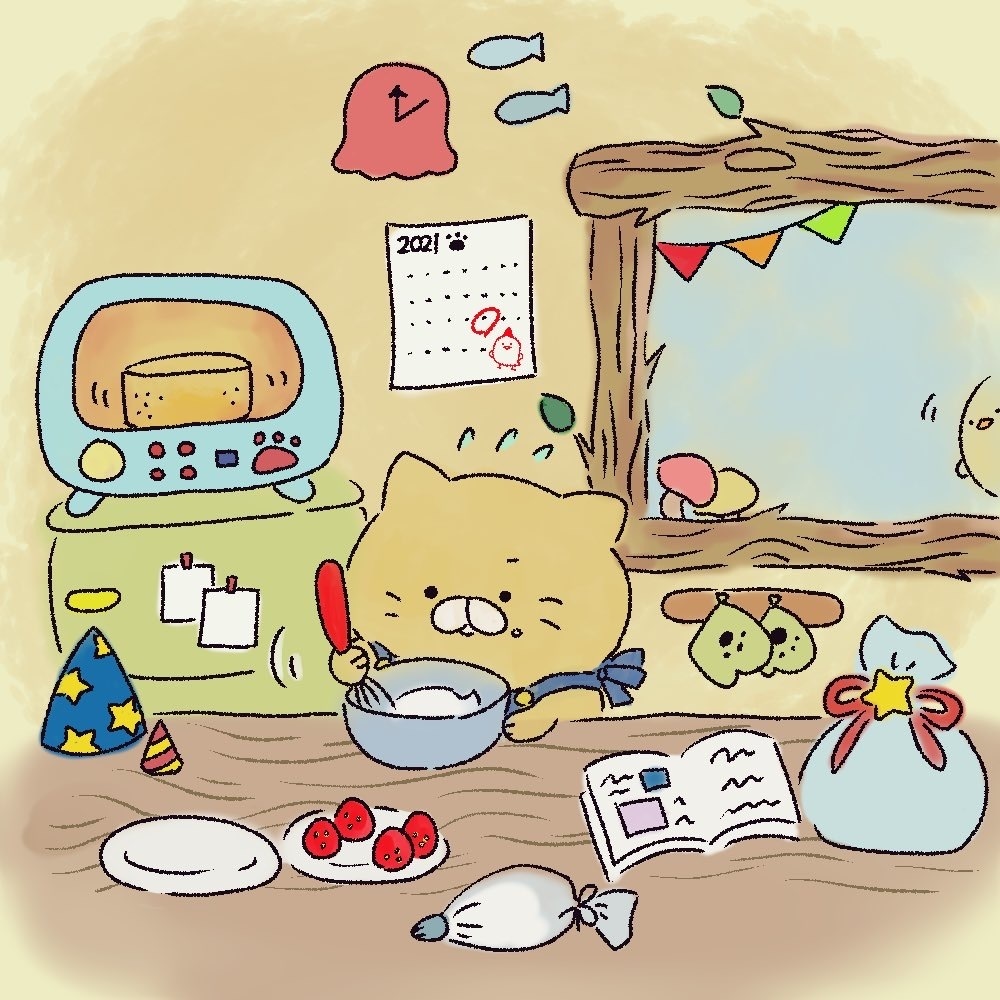 商用OK！絵本風かわいいイラスト制作します アイコン、挿絵、ヘッダー、名刺などなど幅広く対応します！ イメージ5