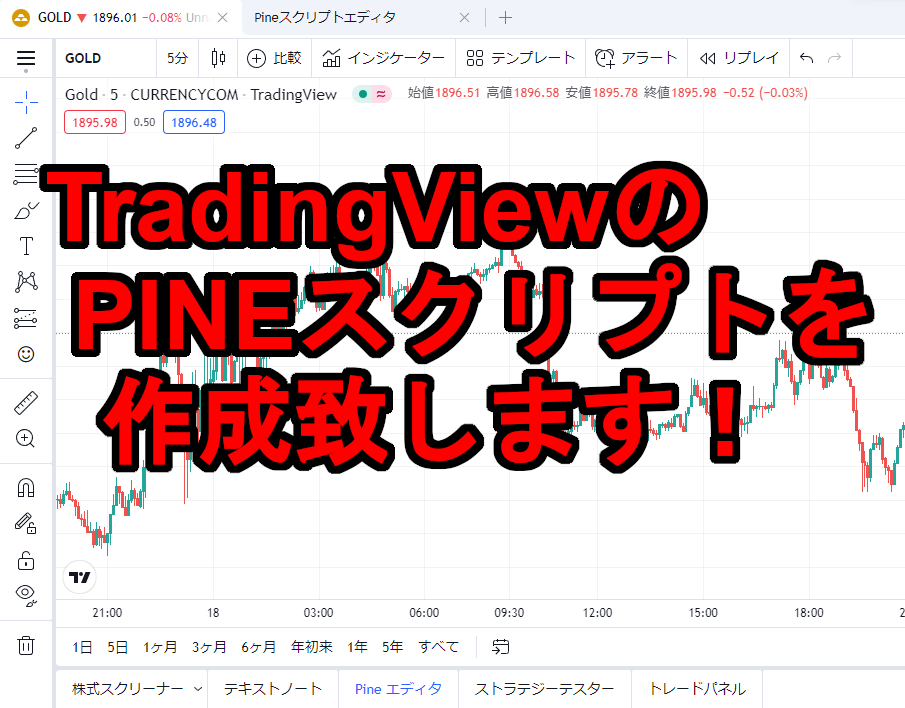 TradingViewのPINEスクリプト作ります MT4からTradingViewへ乗り換えしたい！方へ イメージ1