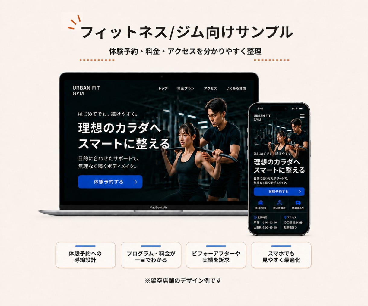 小〜中規模店舗向けのホームページを作成します 写真や原稿が揃ってなくても丸ごと対応 イメージ2