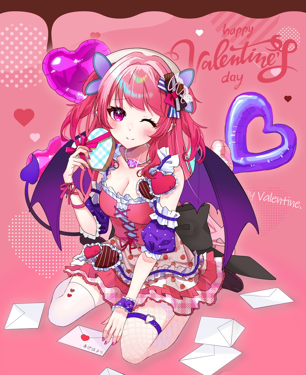 最短当日！IRIAM◎チョコメイドイラスト描きます 配信にも！メイド風衣装のキャラクターを即納でお書きします イメージ6