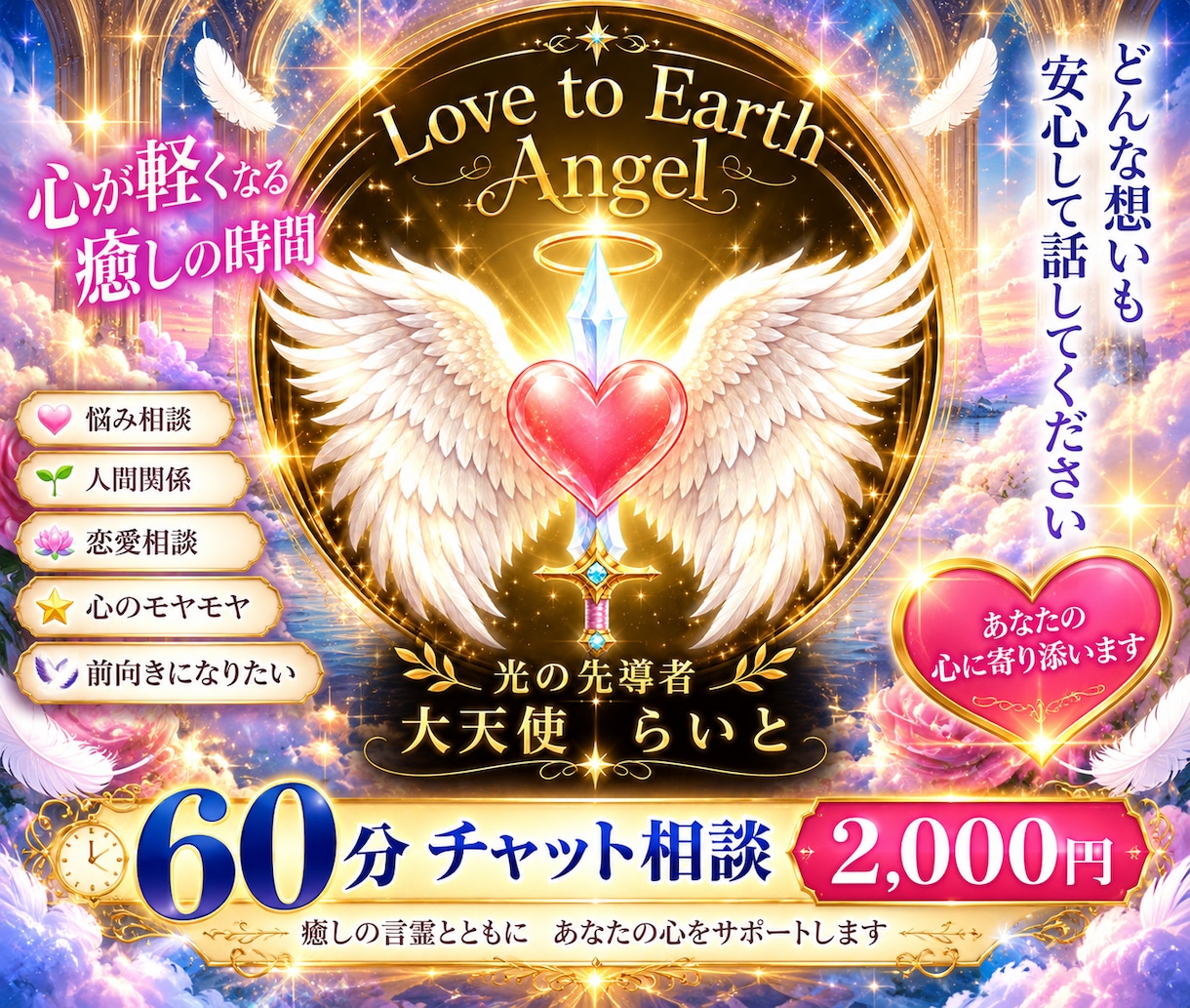 寂しい夜や話し相手が欲しい時、あなたに寄り添います 人生経験を活かし心が軽くなる気づきを届けます イメージ1