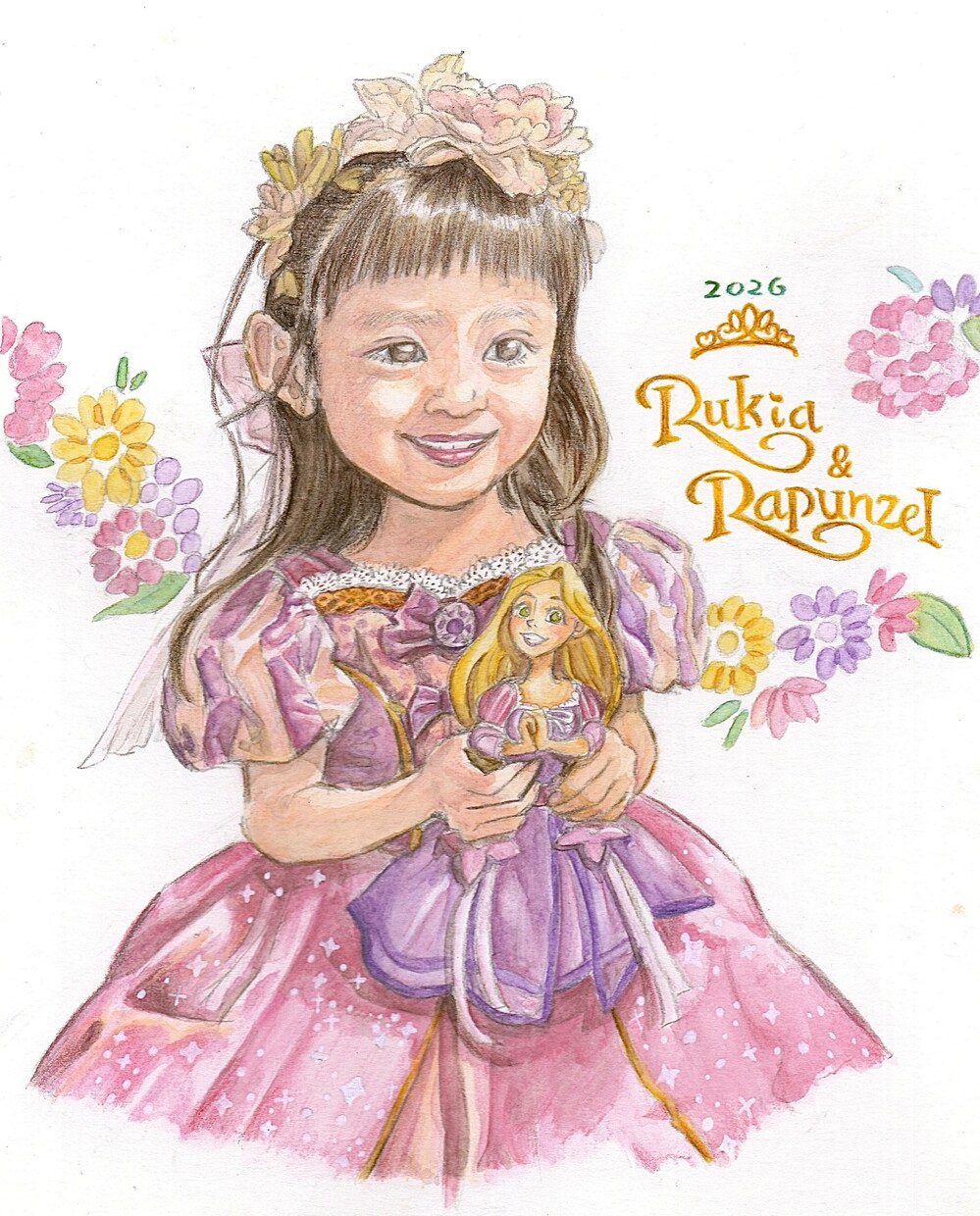 大募集！お試し価格で大人可愛い似顔絵描きます はじめての方のために。上質な水彩色鉛筆タッチをお試し価格で イメージ4