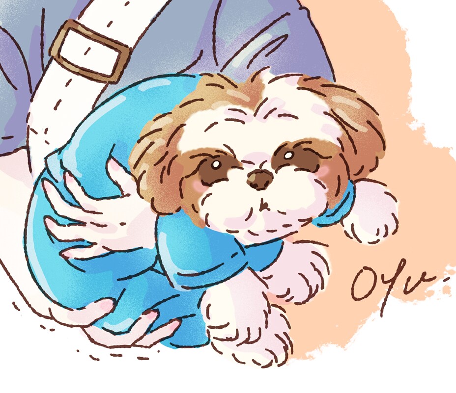 カラフルポップで可愛い！動物の似顔絵を描きます 犬・猫・うさぎ・チンチラ等のイラストを１枚の記念に！！ イメージ1