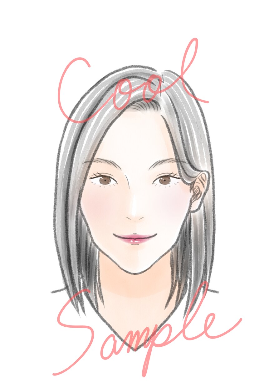 顔タイプ診断用イラスト販売します 顔タイプアドバイザー向け。お客様への分かりやすい説明の一助に イメージ9