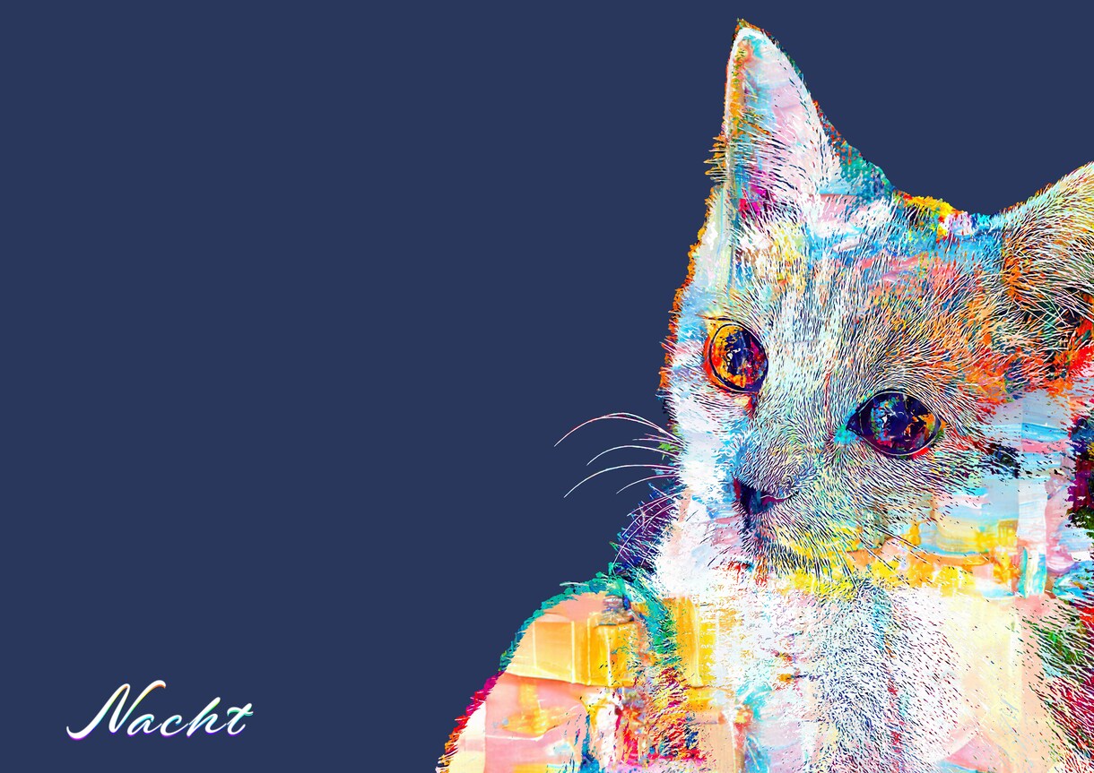 愛猫のうちのこアートを制作します 3名様までモニター価格8,000円 → 4,000円 イメージ1