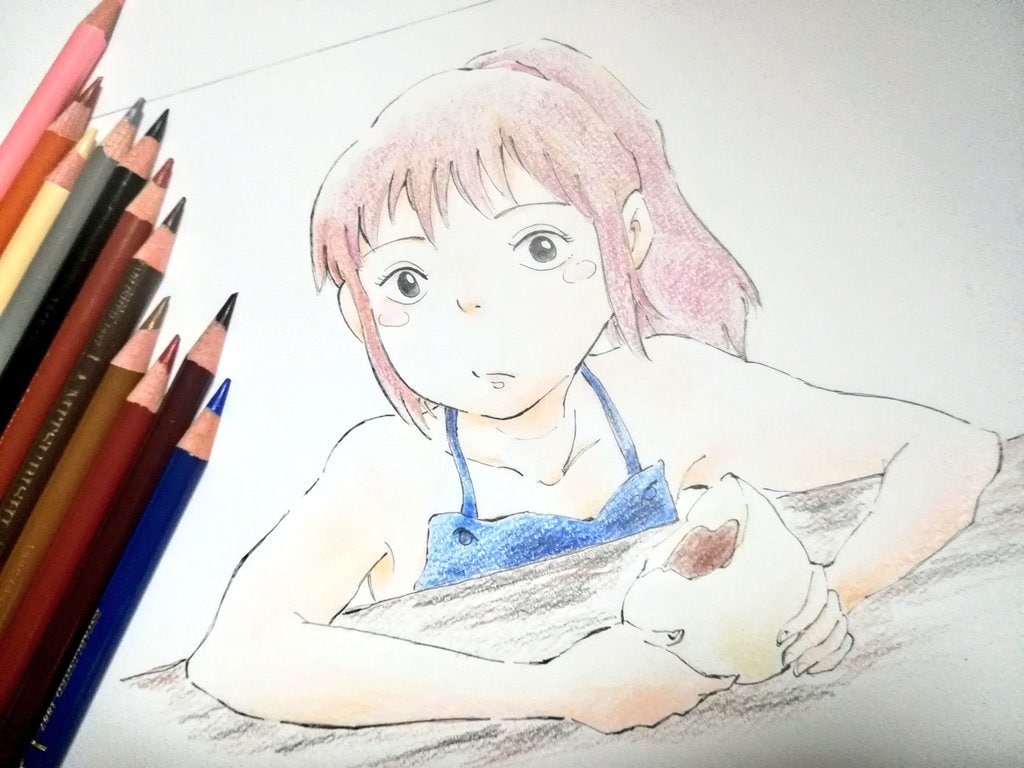 手描きでジブリ風の絵柄でイラスト描きます SNSアイコンや誕生日·記念日に世界で１枚の手描きイラストを イメージ10