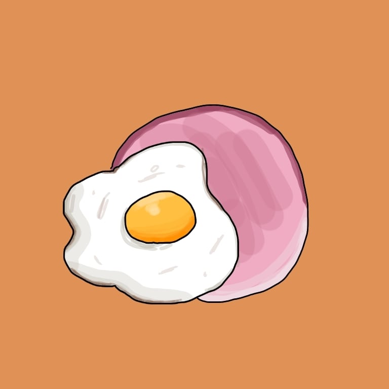 シンプルな食べ物イラストを制作します あなたの大好きなご飯、スイーツなどを、シンプルイラストに！ イメージ2