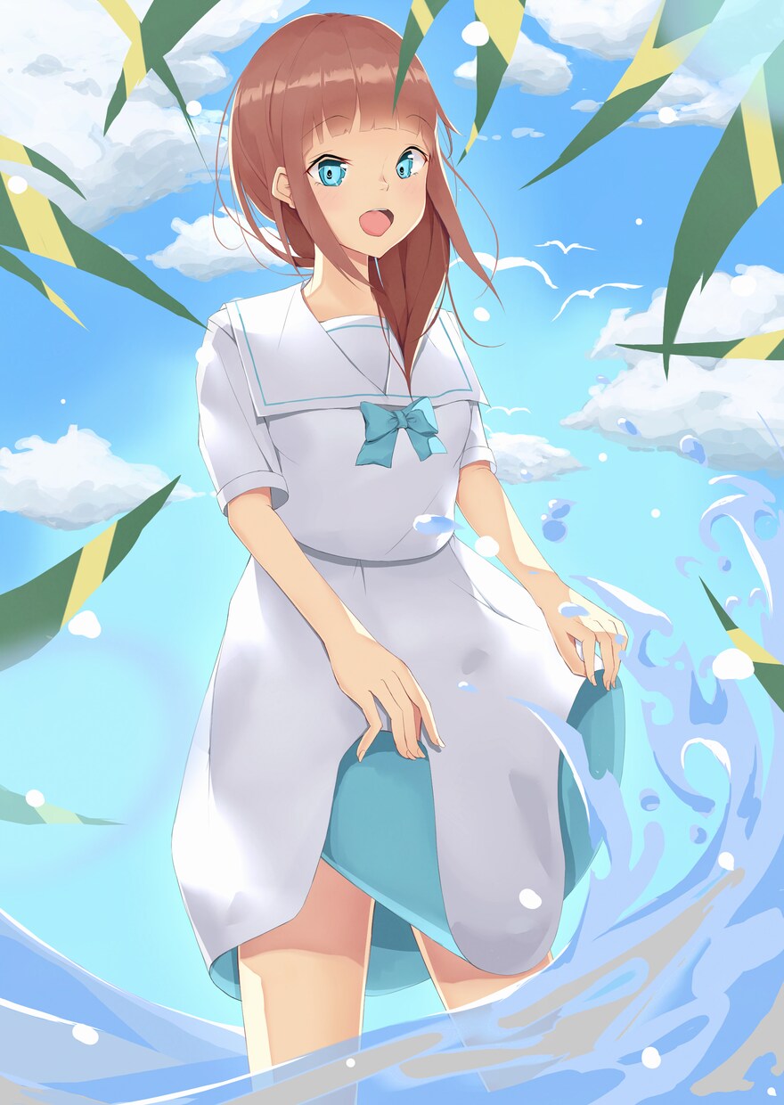 一枚絵イラストを描きます 動画用、ヘッダー、ゲーム、観賞用などに イメージ6
