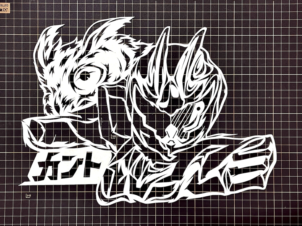 切り絵で似顔絵作成します アイコン用、友達、推しやペットの似顔絵を切り絵作成します。 イメージ2