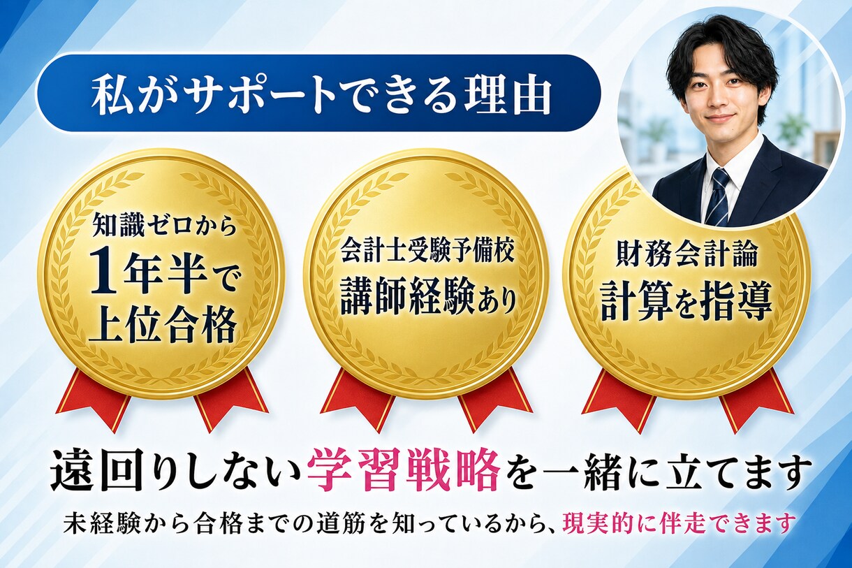 会計士試験の【毎日報告・週１面談】個別指導をします 毎日報告・週1ビデオ面談にて手厚く学習をサポートします イメージ2