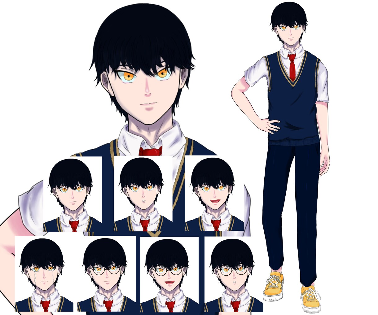 TRPG・小説・動画の立ち絵依頼受け付けております 動画やTRPGなどの男性立ち絵描きます イメージ4