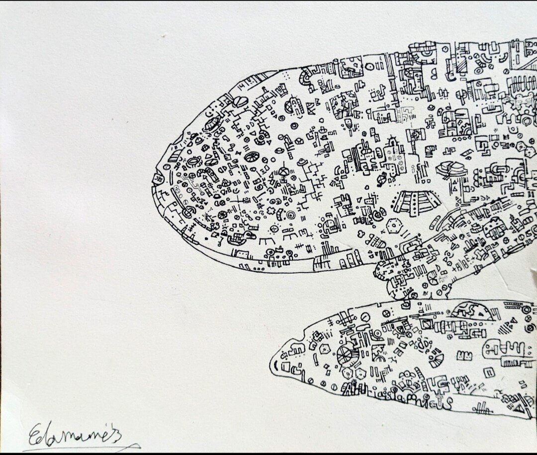 世界に一枚だけのペット原画を描きます 大切な家族を機械生命体アートに イメージ4