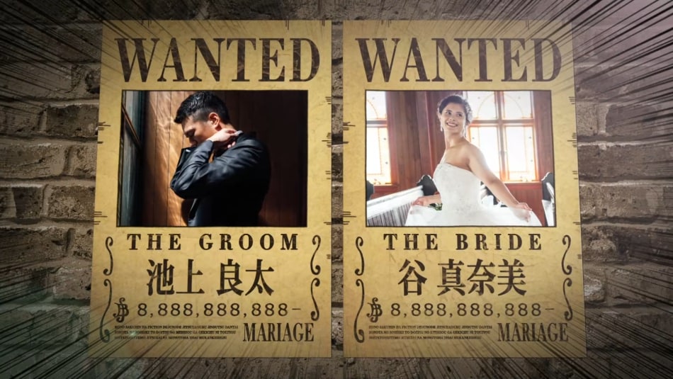 スマホのみで注文可能！海賊風オープニングます 大人気の世界観を再現した結婚式 オープニングムービー イメージ5