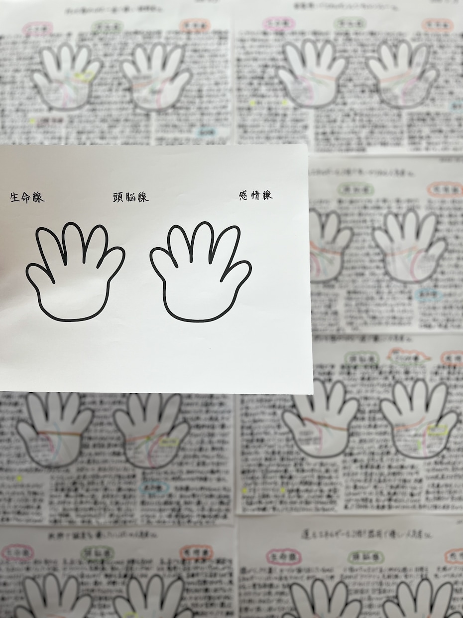 お子様の手相鑑定書を心をこめて手書きで作ります 才能、性格やタイプ、子育てのヒントをたっぷりお伝えします☆ イメージ3